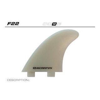 Scarfini Fiberglass FCS Thruster Finset F22