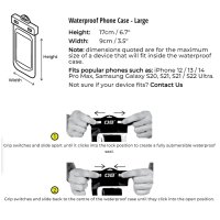 OverBoard wasserdichte Smart Phone Tasche L schwarz