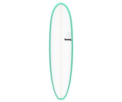 Surfboard TORQ Epoxy TET 7.4 V+ Funboard Seagreen