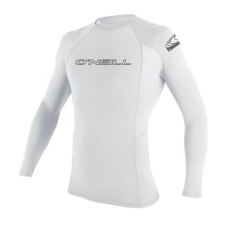 ONeill Basic Skins L/S Rash Guard Lycra White