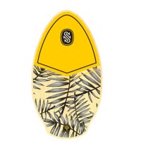 Skimboard SkimOne 39 100cm In Legno - Giallo Nero, Per Peso Fino A 80kg