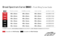 AXIS Foils Broad Spectrum Carve Carbon Hydro Foil Wing