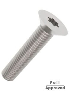 M8 Countersunk / Foil Schraube M8x30mm Torx 40