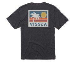 VISSLA Horizon Tee Black Heather Herren T-Shirt