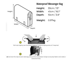 OverBoard wasserdichte Messenger Bag Kurier Tasche