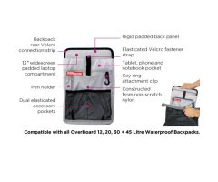 OverBoard Laptop Tablet Organizer L für Rucksäcke