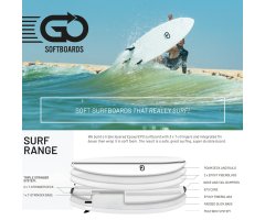 GO Softboard 8.6 Surf Range wide Soft Surfboard