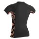 ONeill Women Side Print Lycra UV Shirt Black/Flower GF5
