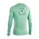 ION Rashguard Langarm L/S Herren Lycra UV Shirt 606 Neo-Mint
