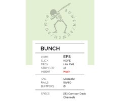 SNIPER Bodyboard Bunch II EPS Stringer 44 Gelb