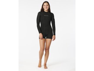 Rip Curl Dawn Patrol Damen BZ 2mm Langarm Shorty 2024 black Gr. 6/36/S