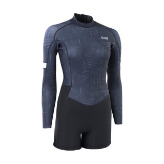 ION Amaze Shorty 2.0mm Langarm Backzip Damen 2025 020 black-mural Neoprenanzug