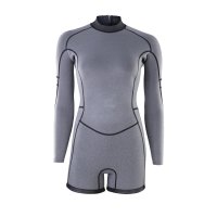 ION Amaze Shorty 2.0mm Langarm Backzip Damen 2025 020 black-mural Neoprenanzug