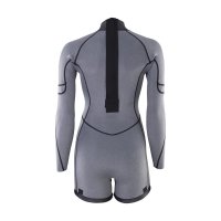 ION Amaze Shorty 2.0mm Langarm Backzip Damen 2025 020 black-mural Neoprenanzug