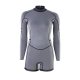 ION Amaze Shorty 2.0mm Langarm Backzip Damen 2025 020 black-mural Neoprenanzug