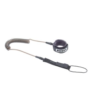 ION SUP Leash Tec Coiled Ankle 2025 Black