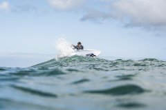 ION SUP Leash Tec Coiled Ankle 2025 Black