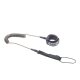 ION SUP Leash Tec Coiled Ankle 2025 Black