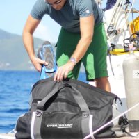 OverBoard wasserdichte Duffel Bag 90 Liter Schwarz