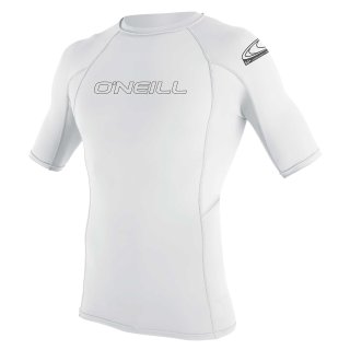 ONeill Basic Skins S/S Rash Guard WHITE Herren