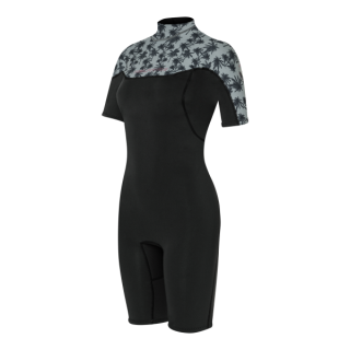 Neilpryde Vamp Shorty S/S 2/2mm FL Backzip 2026 Damen Neoprenanzug C3 CHARCOAL/PALM