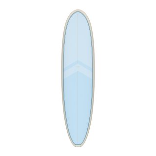 Surfboard TORQ TET 7.4 V+ MOD Fun Waikiki Blue