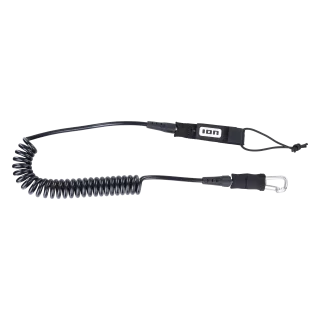 ION Wing/SUP Leash Core Coiled Carabiner Black