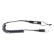 ION Wing/SUP Leash Core Coiled Carabiner Black