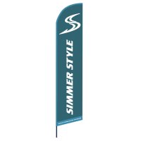 Simmer Style Beach Flag 340x70