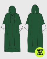 DRYROBE Fullzip Handtuchmantel Baumwolle Grün S