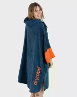 DRYROBE Fullzip Handtuchmantel Baumwolle Blau S