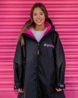 DRYROBE Advance Long Sleeve KIDS Schwarz Pink 5-9