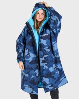 DRYROBE Advance Long Sleeve Blau Camo Blau L