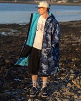 DRYROBE Advance Long Sleeve Blau Camo Blau L
