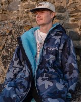 DRYROBE Advance Long Sleeve Blau Camo Blau L