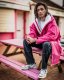 DRYROBE Advance Long Sleeve Pink Hellgrau M