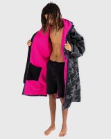 DRYROBE Advance Long Sleeve Schwarz Camo Pink L