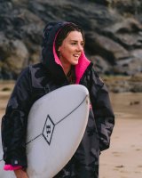 DRYROBE Advance Long Sleeve Schwarz Camo Pink L