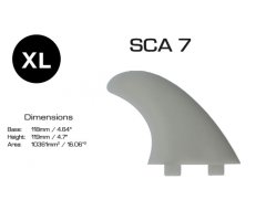 Scarfini Fiberglass FCS Thruster Finset SCA7/XL